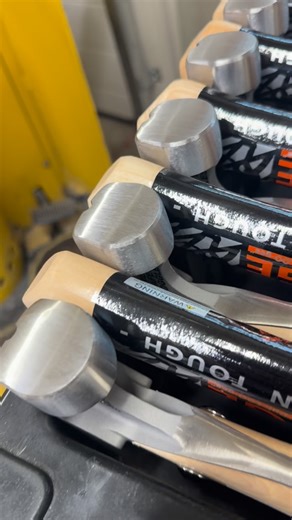 Our Dalluge 16oz smooth face hammers are ideal for siding, decks, trim and finishing. Anywhere you want a high quality light weight, titanium, wooden handle hammer that won’t leave waffle marks like a traditional milled face hammer. Available at akribisleather.com . . . . . . #Hammer #titaniumhammer #tradesmen #leathertoolbelt #carpenter #carpentry | Akribis leather