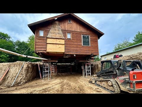 Digging Under a House For a New Basement - House Build #1