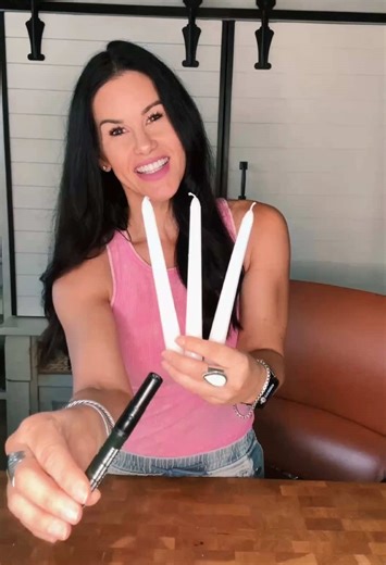 DIY that took me less than a minute… grab a black marker, draw a ghost face, and boom… Halloween candlesticks! 👻 Would you decorate with these cuties or keep your candles plain? #diyhalloween #easydiy #budgetfriendlydecor #spookyseason #craftyglam