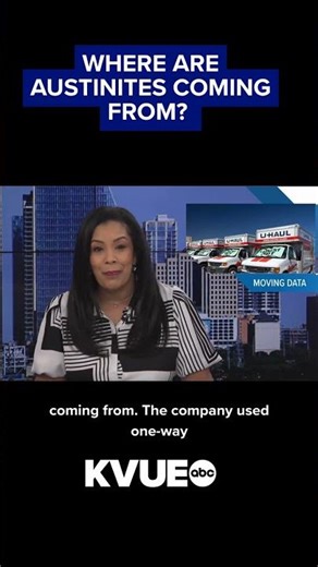 Where new Austin residents are moving from, according U-Haul data #shorts