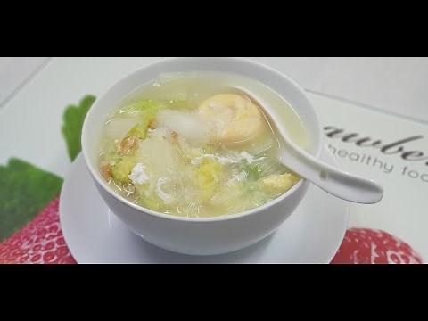 Chinese cabbage Soup with Glass Noodles ● Homemade Recipe [Simple & Easy]