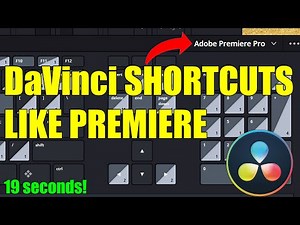 DaVinci Resolve Keyboard Shortcuts Like Premiere Pro | Quick Customization Tutorial