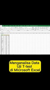 Kamu suka menganalisa data dengan uji statistik T-Test paired sample? Tahukah kamu kalau kamu bahwa kamu bisa melakukan uji T-Test di Microsof Excel? Yuk simak video berikut. Yang pasti cepat dan gampang. #excel #microsoftexcel #microsoftexceltricks #exceltips #belajarexcel #belajarexcelpemula #exceltutorial #excelcepat #belajarexceldarinol