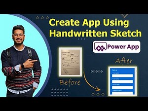 Create your First App in Power Apps using Image - Handwritten Sketch | Step-by-Step Guide | KSR