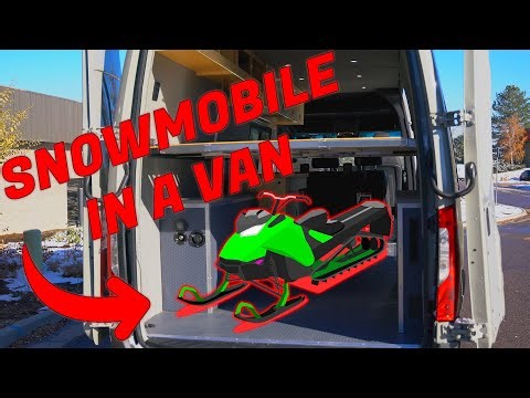 How We Fit a Snowmobile in a Van Conversion!