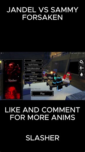 SLASHER JANDEL WITH CUSTOM FORSAKEN ANIMATIONS