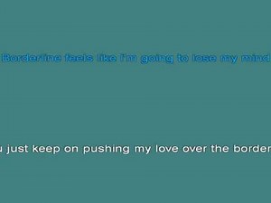 Madonna Borderline [karaoke]