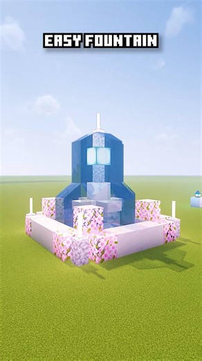 Easy Fountain Build in Minecraft ⛲✨ #minecraft #hobberbot
