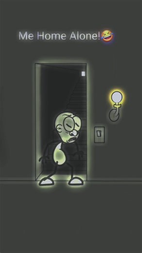 Me home alone😂😂#animation #forYou #fyp #usa #viralmemes #comedy #dark