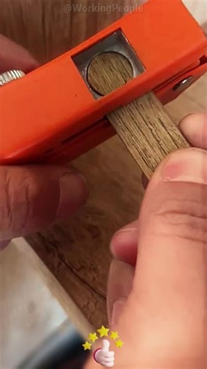 Convenient punching tool for edge banding strips 🛠️.