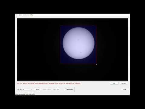 PlanetarySystemStacker による太陽動画処理