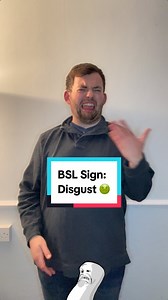 7K views · 474 reactions | Today’s new Sign in British Sign Language is? Today’s sign is #Disgust ! Join me everyday for new signs in British Sign Language! #deaf #bsl #sse #signlanguage #emotions #yuck #mood #disgusting #eww #濫 Note: I’m from the South UK so some signs are regional! | The Deaf Chef | Facebook