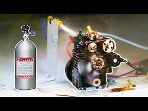 Miniature Engine Gets 100 shot of NITROUS OXIDE
