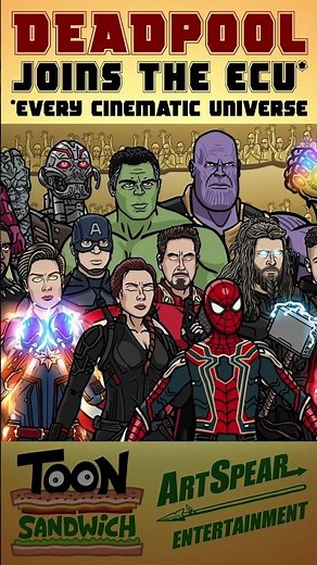 Biggest crossover in history - TOON SANDWICH #marvel #dc #starwars #superhero #crossover #animation