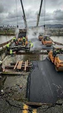 INSANE Bridge Reconstruction Timelapse 🚧 From Collapse to Perfection in Minutes #scarybridge