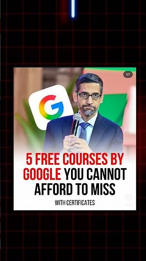 5 FREE Google Courses 2025 (With Certificates) 🎓#shorts#ai