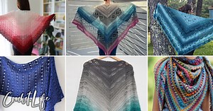14 Strikingly Beautiful Shawl Crochet Patterns