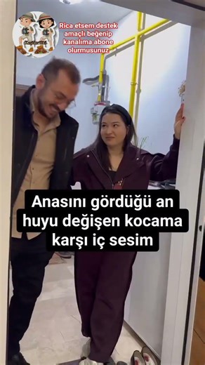 annelerini görünce huyu değişen kocalar#kocam #anne #komedi