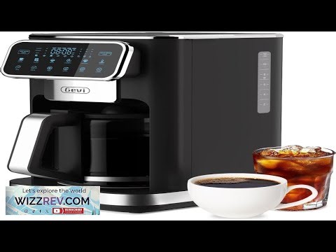 Gevi 12 Cup Programmable Drip Coffee Maker with Touch Screen Fast