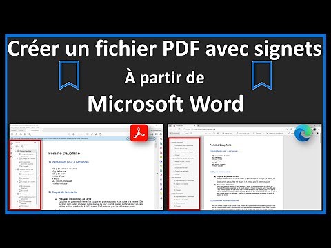 Créer un fichier PDF avec signets à partir de Microsoft Word-PDF interactif pour naviguer rapidement
