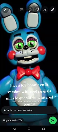 fnaf jajajajajjaew whitered toy Bonnie ggg