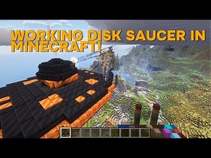 WORKING UFO IN MINECRAFT CREATE MOD!