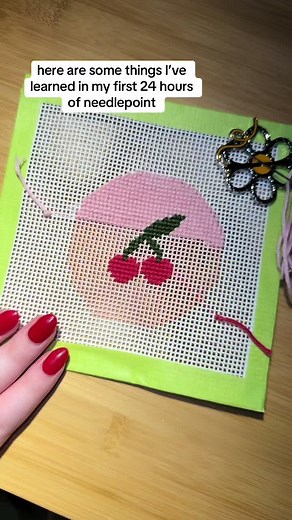 Lessons Learned in My First 24 Hours of Needlepoint