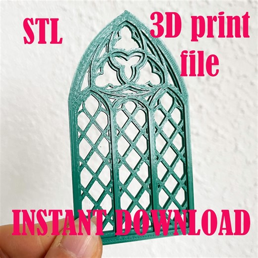 Gothic Window STL File, Dollhouse Architecture 3D Printing File, Catherdal Arch Printing Template - Etsy UK