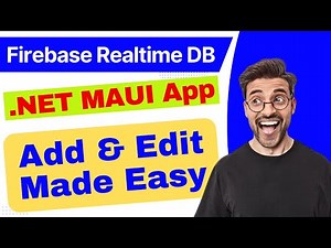 how to implement add & edit in .NET MAUI with Firebase db