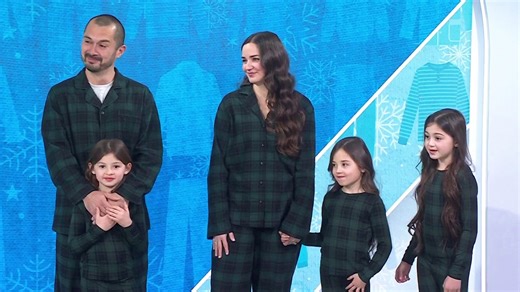 Holiday pajamas for the whole family — including the fur babies!