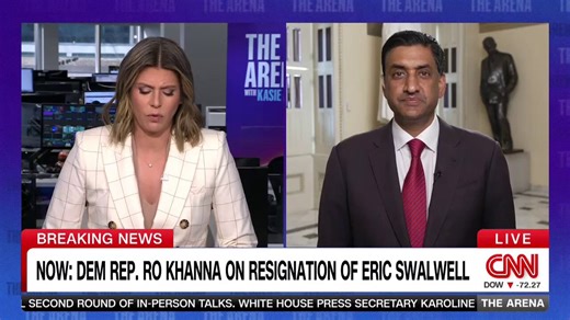 .@RoKhanna tells @kasie that the rumors he heard about Rep. Swalwell being a "womanizer" contributed to his opting to endorse Tom Steyer in the CA gubernatorial race instead."That's why I clearly was not going to endorse Swalwell," Khanna says. "I was surprised that so many California establishment folks were supporting him."