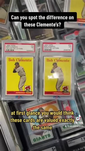 Did you know this about the 1958 Clemente Card? #sportscards #vintage #clemente #collecting #baseballcards | Bonkers Cards - Vintage Sports Cards and Breaks