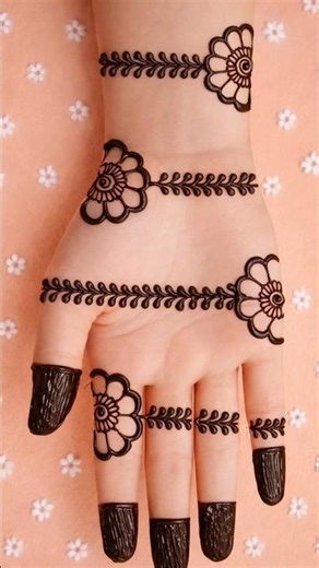 Beautiful Full Palm Mehndi Design 😍 | Quick & Easy Mehndi Tutorial #shorts