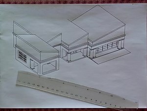 Butterfly roof drawing✍🏾Part 4