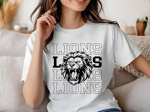 Lions SVG PNG PDF Ai | Roaring Lion Head Logo Clipart | School Team Spirit Mascot Design | Lion Sport Logo - Etsy