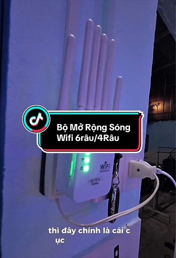 Cách kích sóng WiFi tại nhà bằng bộ mở rộng sóng 6 râu
