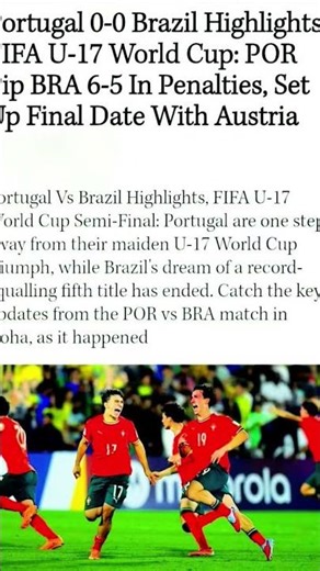 FIFA UNDER 17 WORLD CUP HIGHLIGHTS #soccer #football #worldcup