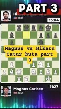 Magnus Carlsen vs Hikaru Nakamura: Blindfold Chess Part 3 | Middle Game Chaos! 🔥