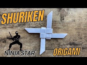 ORIGAMI SHURIKEN NINJA STAR PAPER WEAPON TUTORIAL | DIY COOL PAPER CRAFT TUTORIAL ORIGAMI WORLD