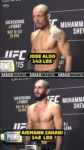 Jose Aldo vs. Aiemann Zahabi moved from bantamweight to featherweight at #UFC315 | MMA Fighting