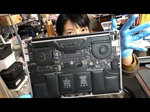 Mac Book Pro 2015 15in A1398バッテリー電池交換修理