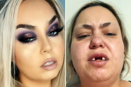 Woman unrecognizable after stunning ‘catfish’ makeup transformation