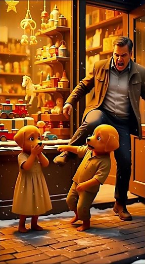 Poor Puppies Got Humiliated… Then Santa Changed Everything 🎅💔 #ai #story #puppy #santaclaus #Shorts