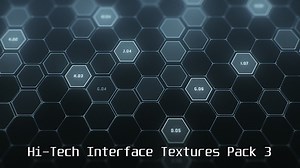 Hi-Tech Interface Textures Pack 3 - Hexagon Patterns