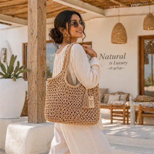 Handwoven Hobo Bag Pattern PDF – MONALISA Inspired Beige Tote, Crochet Shoulder Bag DIY, Instant Download - Etsy