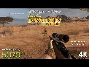 Cabela's Dangerous Hunts 2009 (4K / 2160p / 60fps) | RPCS3 Emulator 0.0.37-18075 | Sony PS3