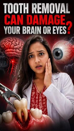 Extraction = brain/eye damage?🚫😭#youtubeshorts #viral #doctor #oralhealth #dentalcare #eyecatchy