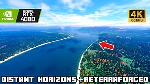 不可思议的新Minecraft河流 | 搭配Distant Horizons与ReTerraForged探索