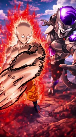 When Saitama Becomes a Z Fighter 💀 ( Part 2 ) #frieza #saitama #onepunchman #dragonball