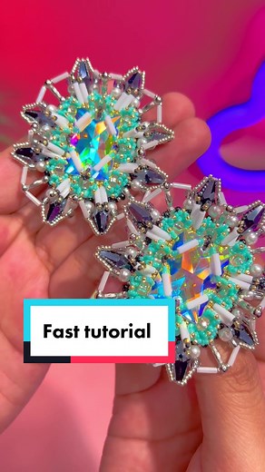 Quick edging video ✨EXPERIMENT WITH WEIRD BEADS🔥🔥#beadingtiktok #earrings #nativebeadwork #beadtok #nativetiktok #beadwork #crafty #fashion #drip #tutorial #diyproject #TopGunMode